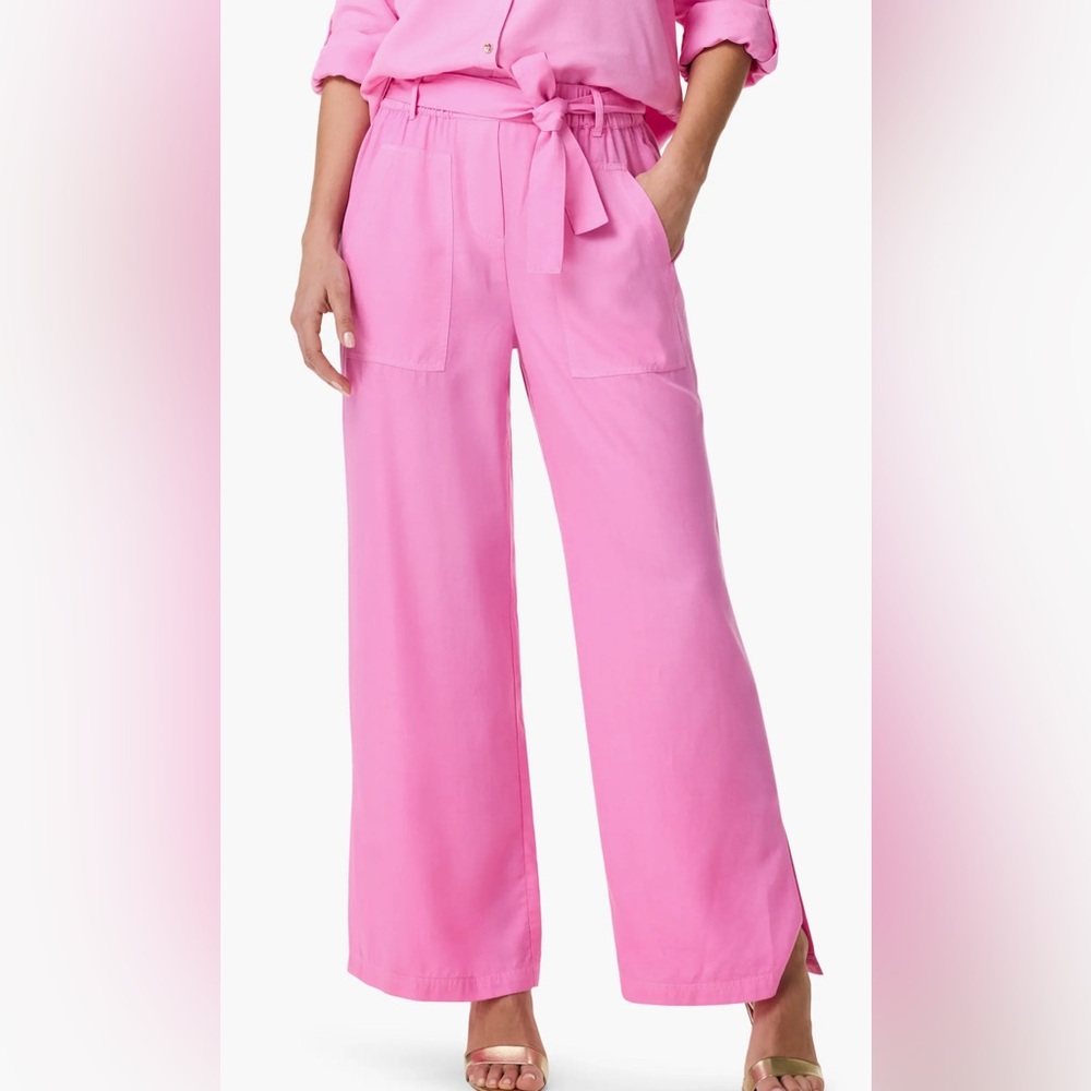 Drapey Utility Wide Leg Pink Pants